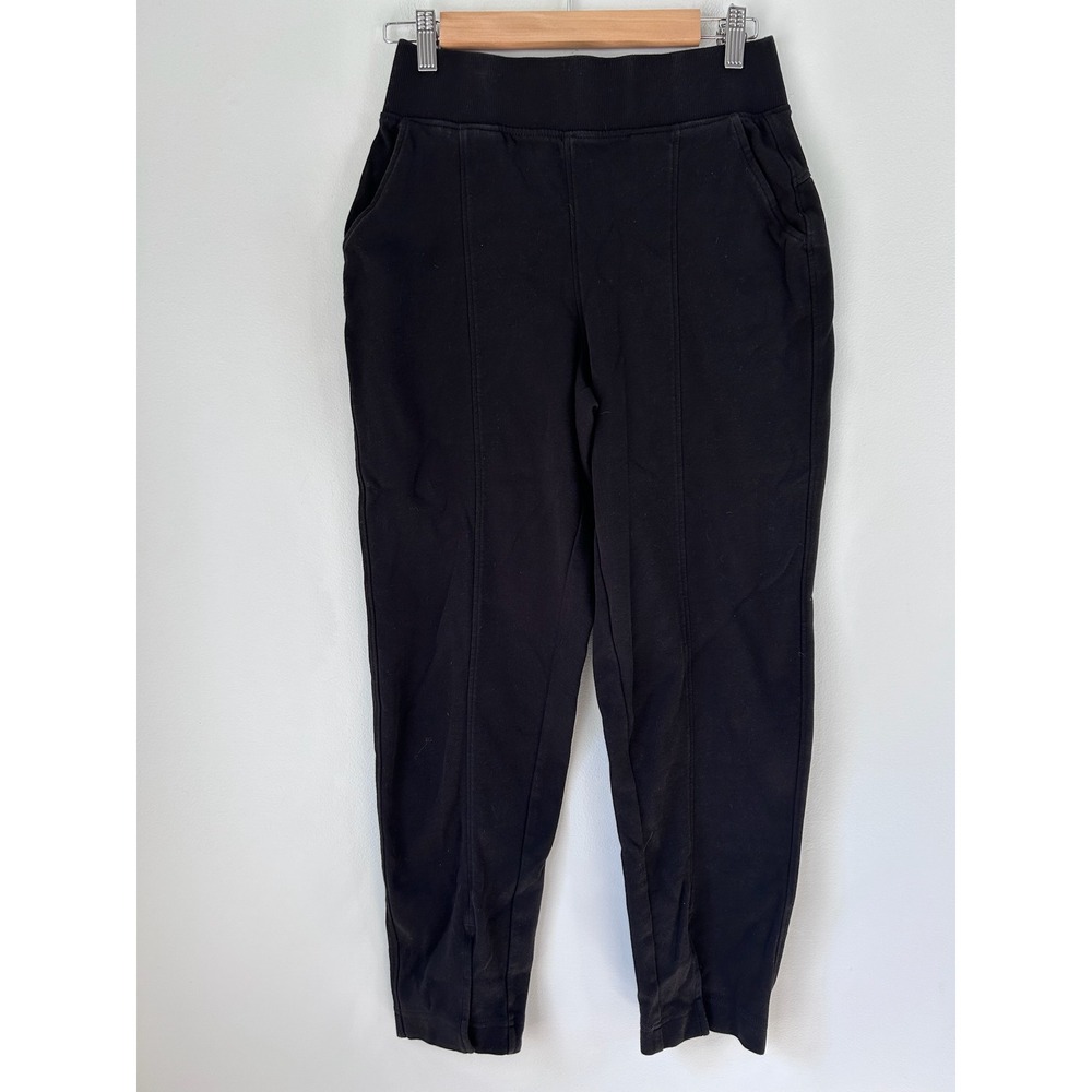 Pact Organic Cotton Split Hem Joggers Sweatpants Womens S Black Lounge Comfort